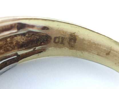 D0.10ct K18/PT900 4.6g Ring 