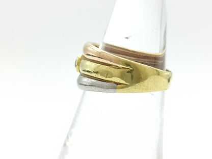 D0.10ct K18/PT900 4.6g Ring 