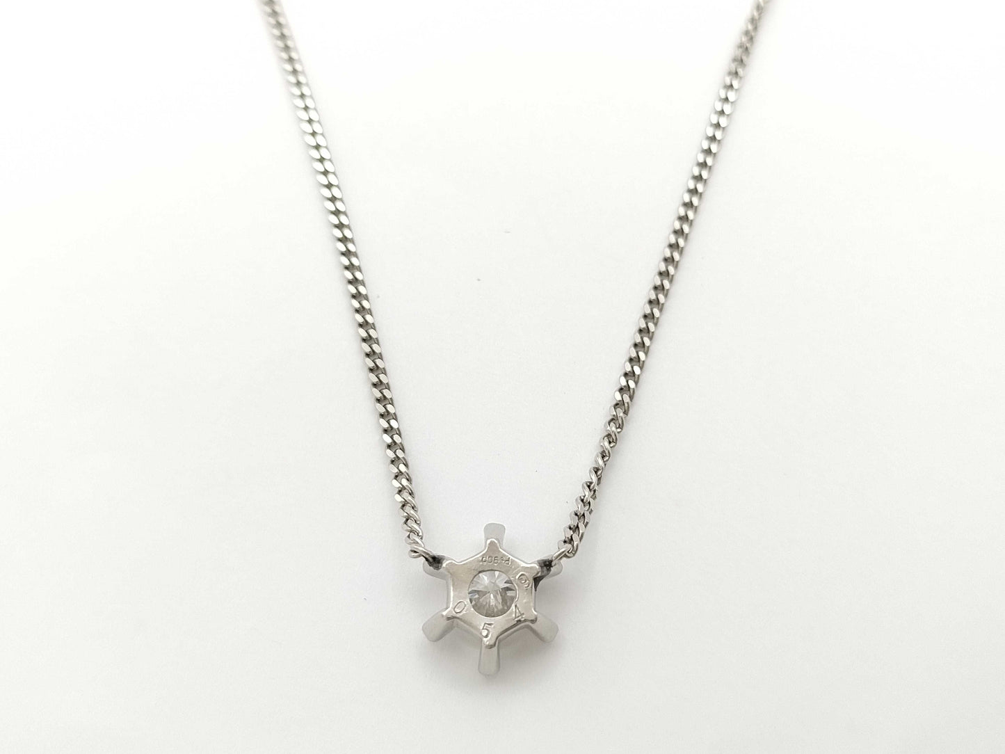 D0.549ct PT900/850 5.5g Necklace 