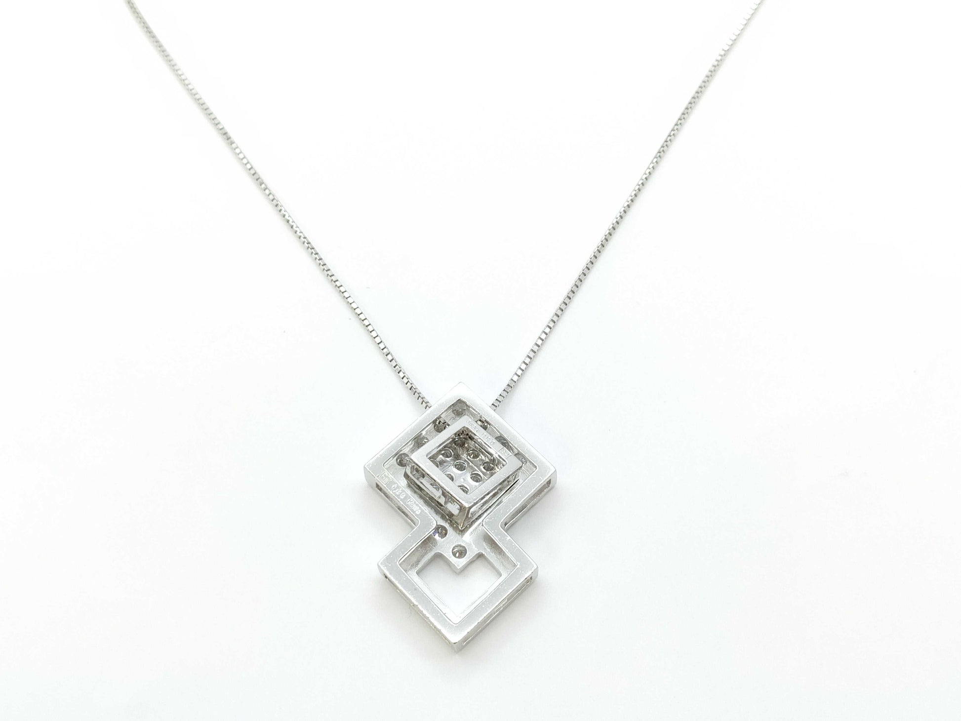 D1.53ct K18WG 7.7g Necklace 