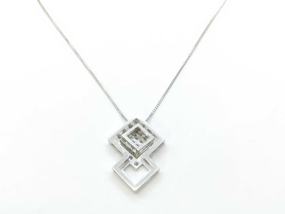 D1.53ct K18WG 7.7g Necklace 