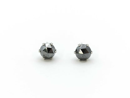 Black Stone 0.90/0.90ct PT900 0.7g Earrings 