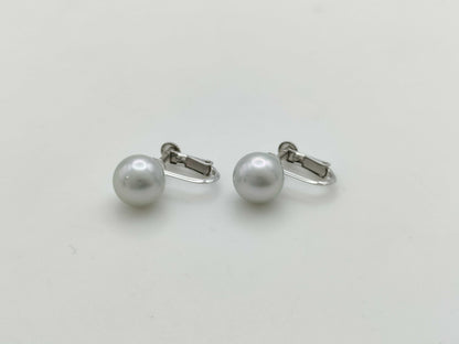 Pearl diameter approx. 8.9/8.9mm K14WG 3.4g Earrings 