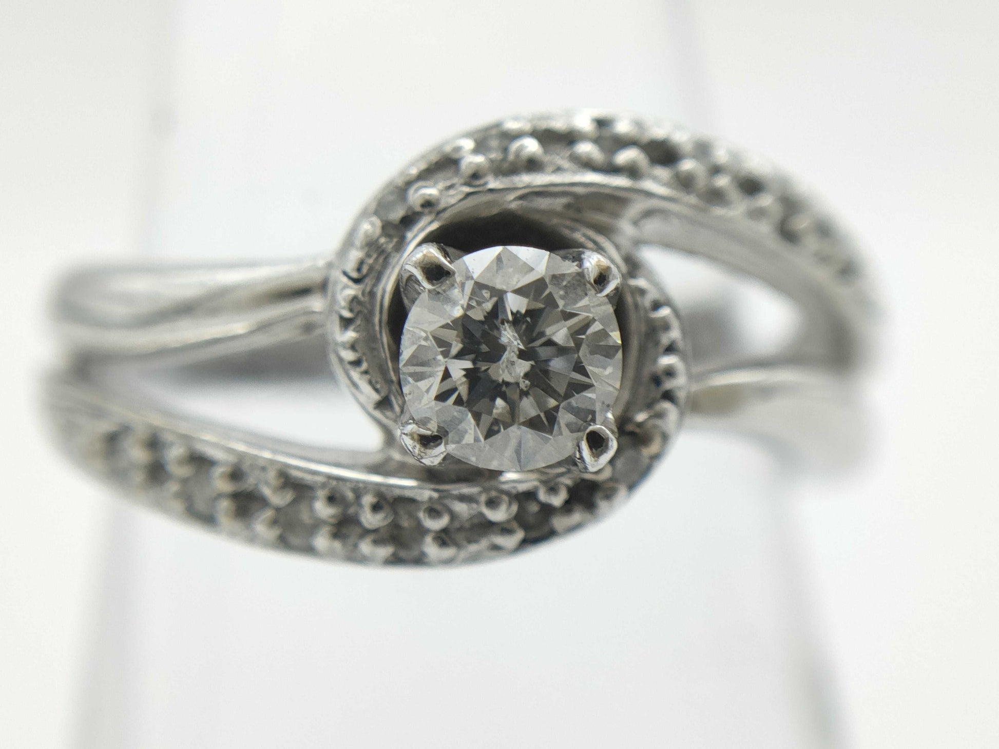 D0.30ct FD0.08ct K18WG 5.6g Ring 