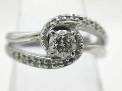 D0.30ct FD0.08ct K18WG 5.6g Ring 