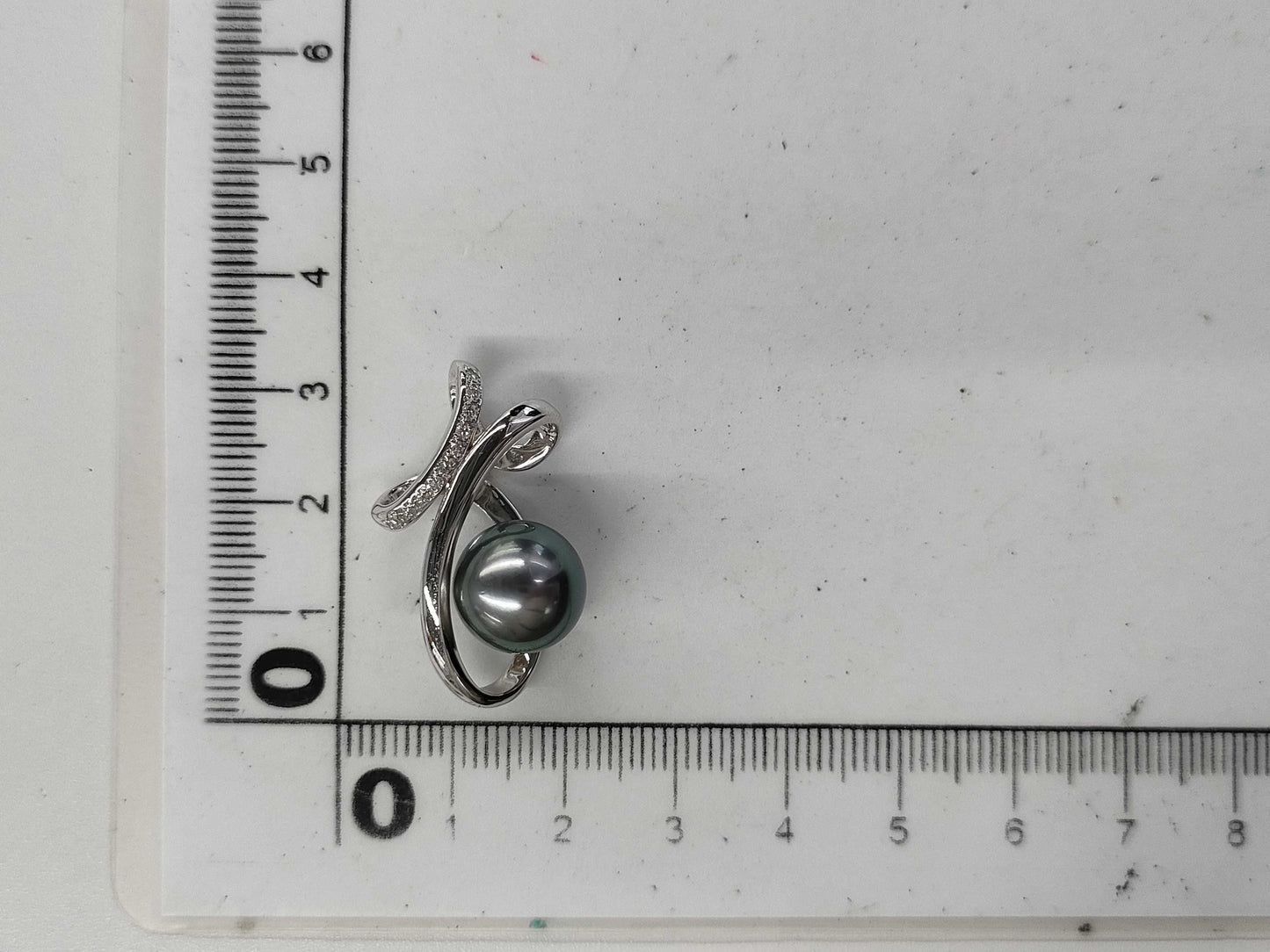 Pearl diameter approx. 11.0mm D0.08ct K18 5.1g Pendant top 