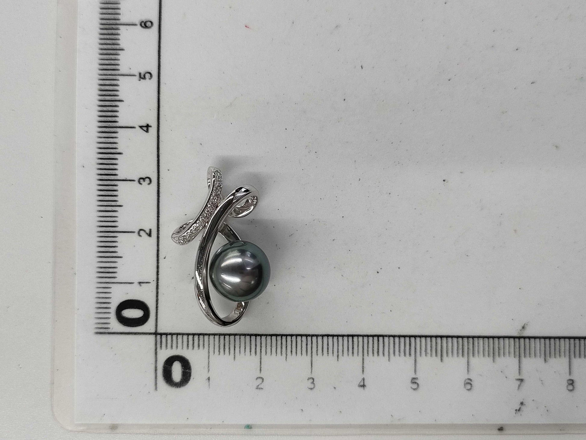 Pearl diameter approx. 11.0mm D0.08ct K18 5.1g Pendant top 