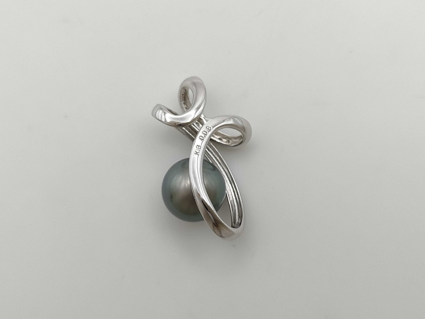 Pearl diameter approx. 11.0mm D0.08ct K18 5.1g Pendant top 