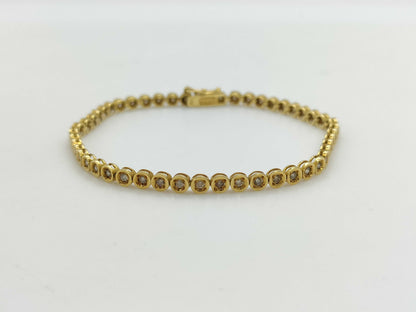 D1.01ct K18 7.4g Bracelet Bangle 