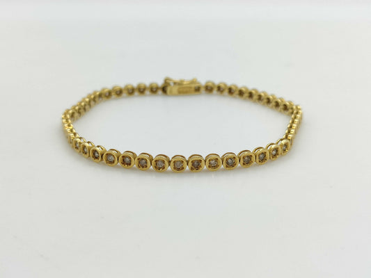 D1.01ct K18 7.4g Bracelet Bangle 