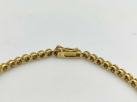 D1.01ct K18 7.4g Bracelet Bangle 