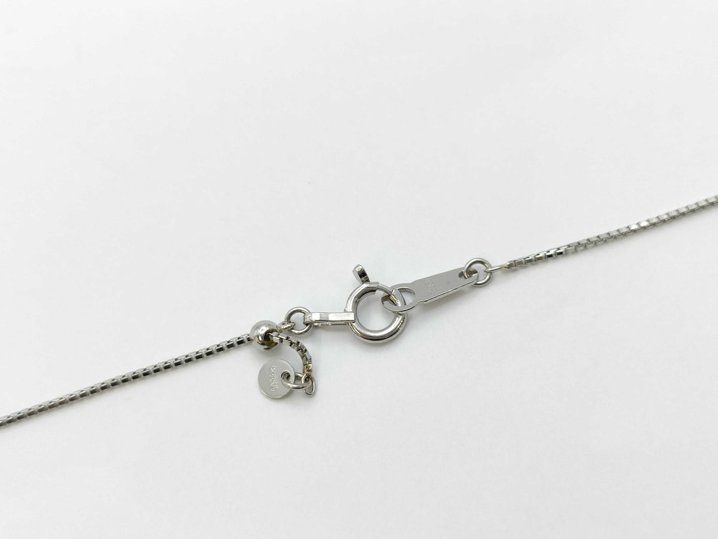 D0.358/0.10ct Pt900/850 4.4g Necklace 