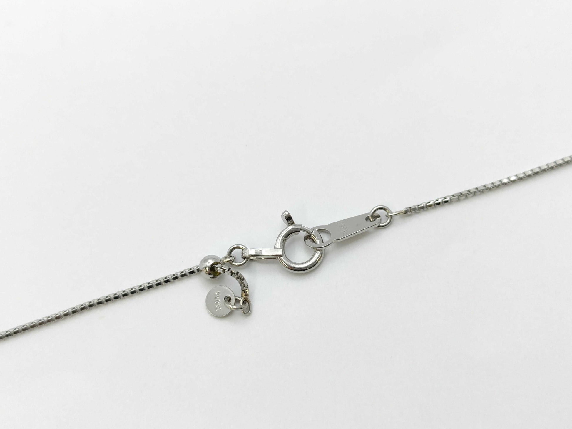 D0.358/0.10ct Pt900/850 4.4g Necklace 