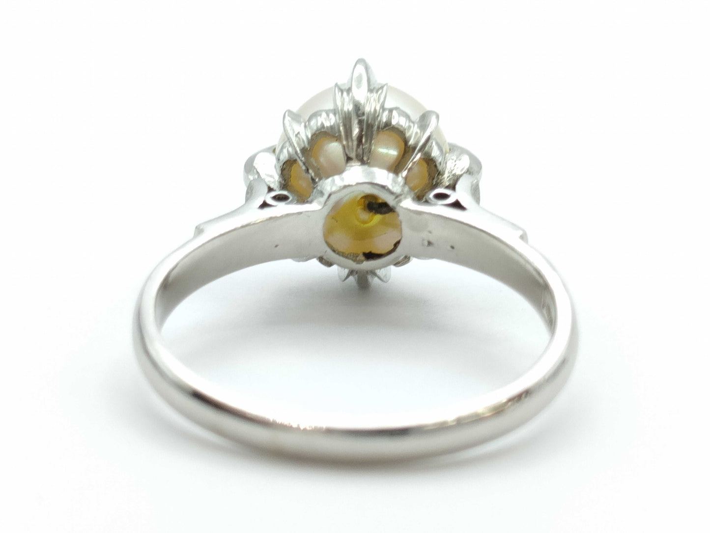 Pearl Diameter Approx. 9.0mm Pt900 5.9g Ring 