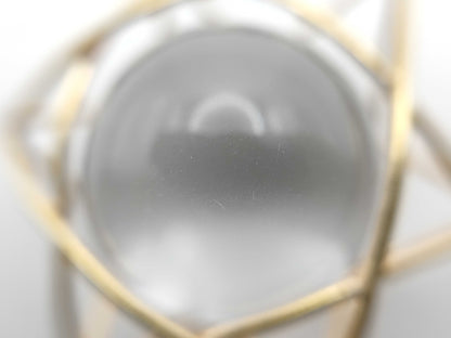 Transparent Stone K18 6.2g Pendant Top 