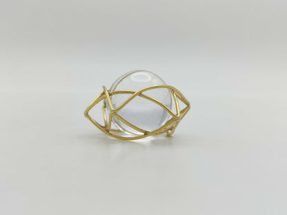 Transparent Stone K18 6.2g Pendant Top 