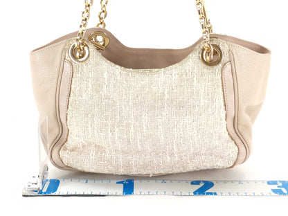 Salvatore Ferragamo Gancini Ferragamo Hand Tweed Shoulder Bag