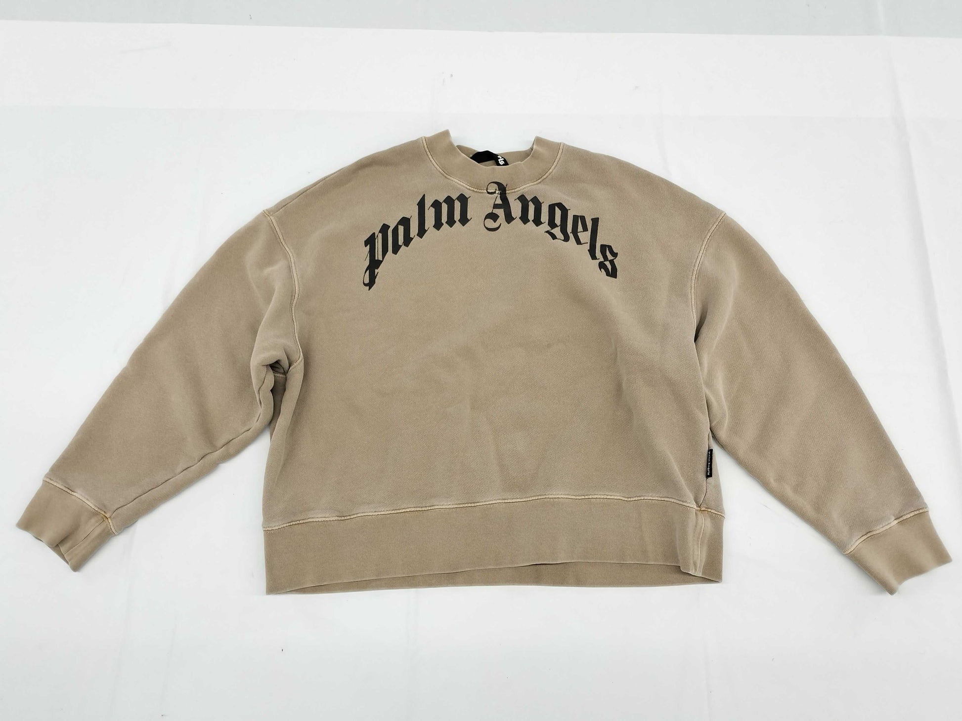 PALM ANGELS Sweatshirt, Brown, Arch Logo, Size S, PMBA026F21FLE004, Tops