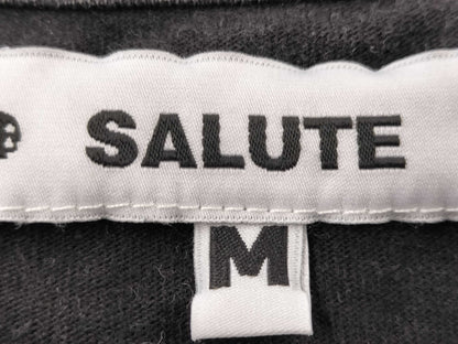 SALUTE T-shirt, Vintage Floral Print, Crew Neck, Size M