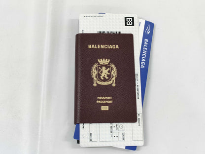 BALENCIAGA Unused Passport Long Wallet 2 Tickets Card Case, Pass Case, Business Card Holder