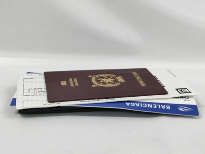 BALENCIAGA Unused Passport Long Wallet 2 Tickets Card Case, Pass Case, Business Card Holder