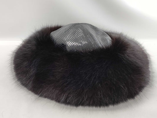 Kates Boutique Canada Fur Hat Black Other Accessories