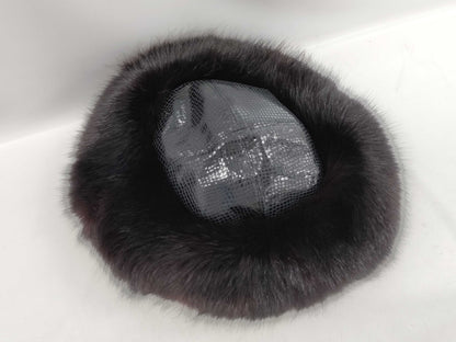 Kates Boutique Canada Fur Hat Black Other Accessories