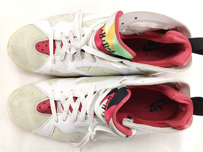 NIKE Air Jordan 7 Retro Hare Air Jordan 7 Retro Hair 2015 304775-125 White Red Size 30cm Sneakers