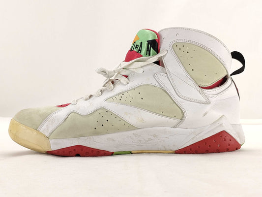 NIKE Air Jordan 7 Retro Hare Air Jordan 7 Retro Hair 2015 304775-125 White Red Size 30cm Sneakers