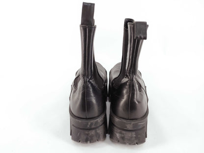 BALENCIAGA Bulldozer Chelsea Boots Black Matte Smooth Calfskin 693968 Size 40 Other Shoes