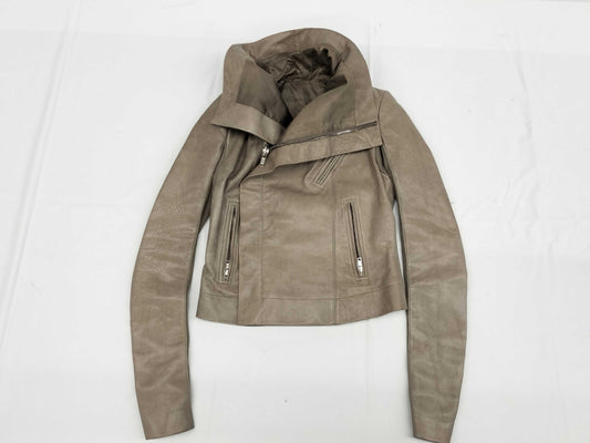 Rick Owens Leather Riders Jacket Size 34