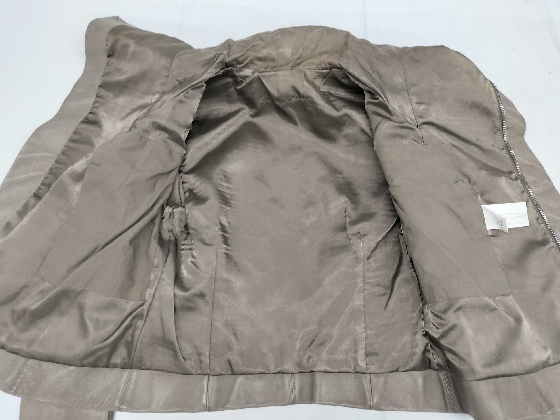 Rick Owens Leather Riders Jacket Size 34