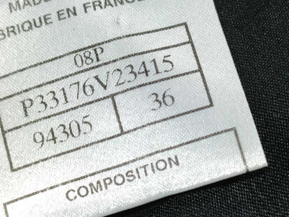 CHANEL Tweed Jacket, Black, Size 36