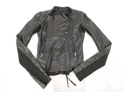 Rick Owens Leather Riders Jacket 40