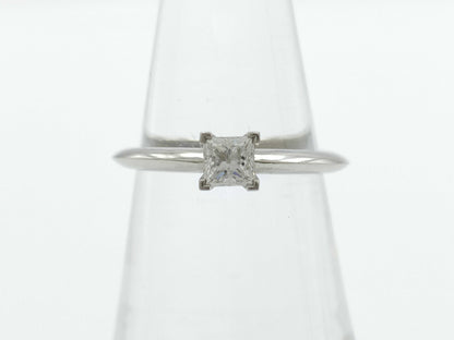 Tiffany&Co. Solitaire D0.33ct Pt950 4.5g Ring 