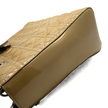 Dior Christian Dior Handbag Patent Leather Women's Handbag