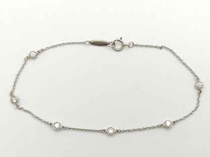 Tiffany&Co. By-the-Yard 6PD Pt950 1.7g Bracelet Bangle 