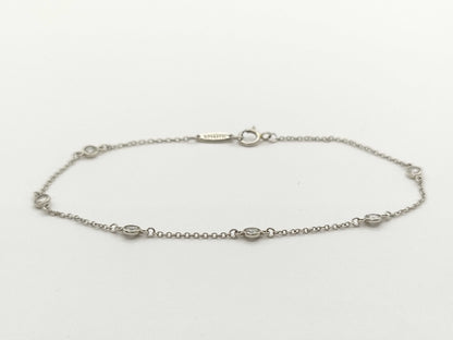 Tiffany&Co. By-the-Yard 6PD Pt950 1.7g Bracelet Bangle 