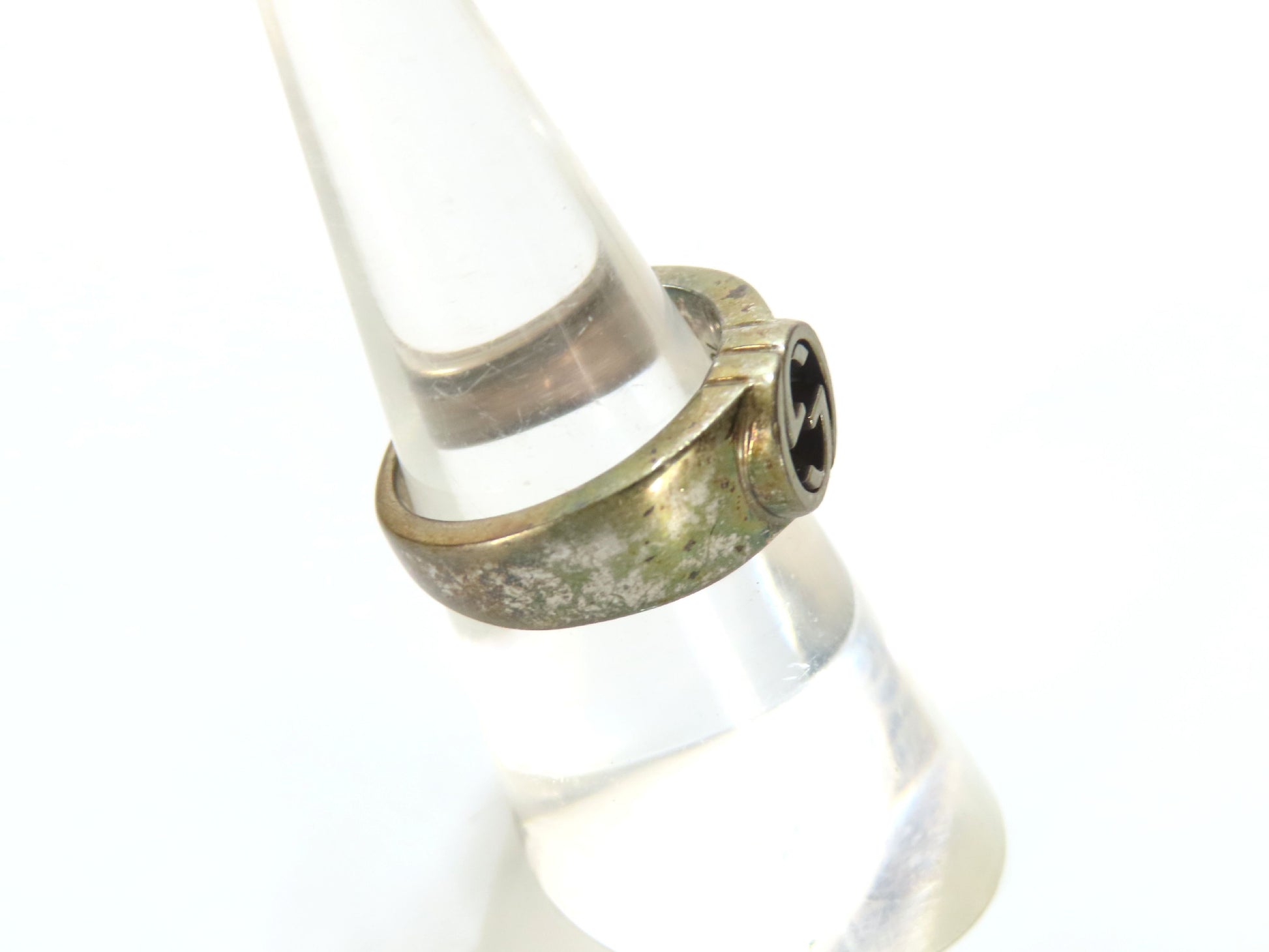 GUCCI Interlocking Ring AG925 5.8g Size 50