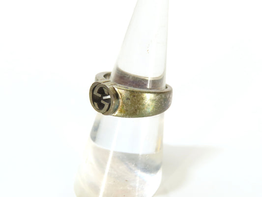 GUCCI Interlocking Ring AG925 5.8g Size 50
