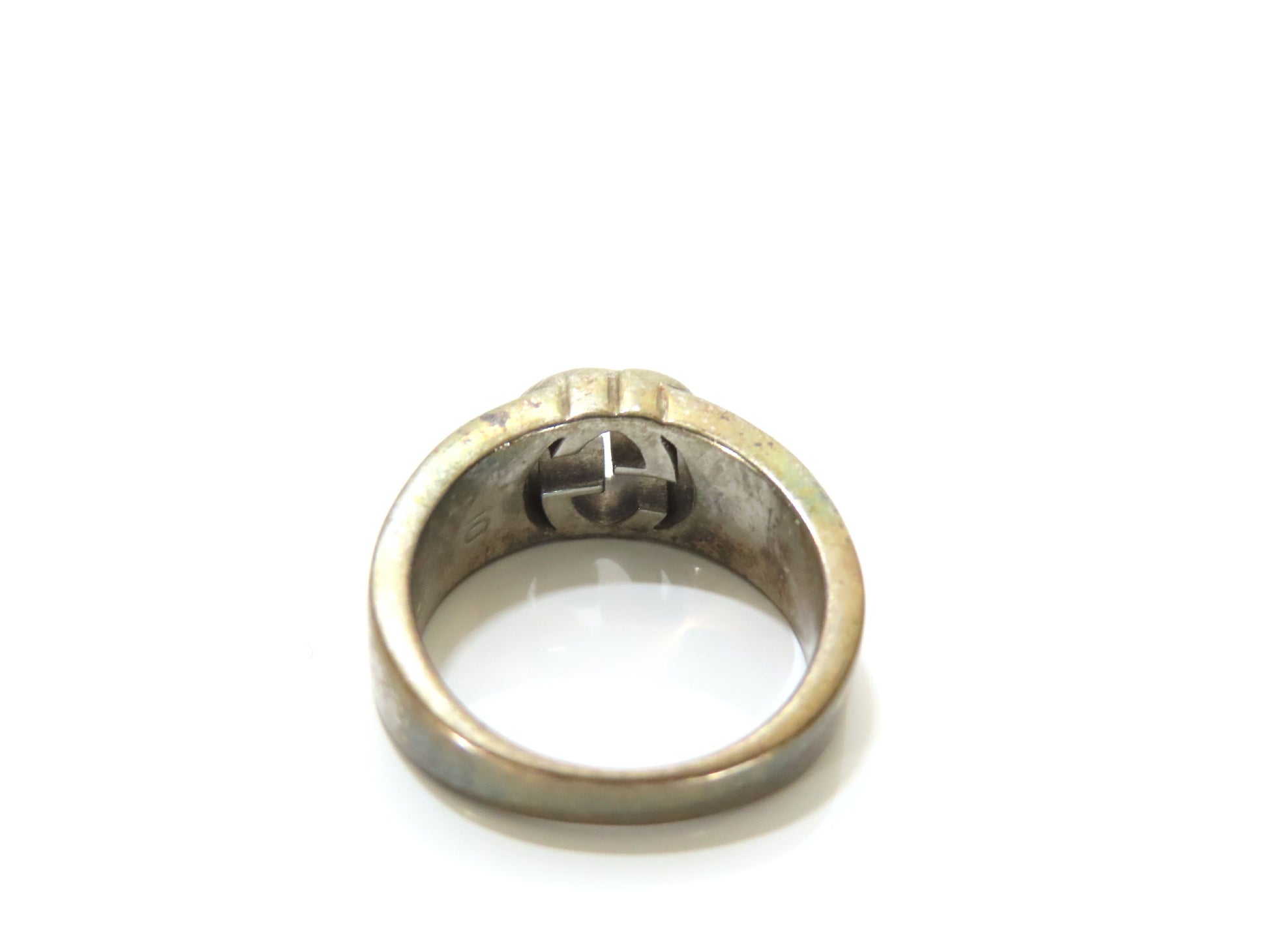 GUCCI Interlocking Ring AG925 5.8g Size 50