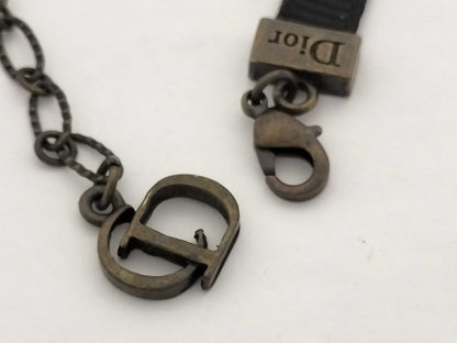 Dior Christian Dior Choker Necklace Logo Necklace