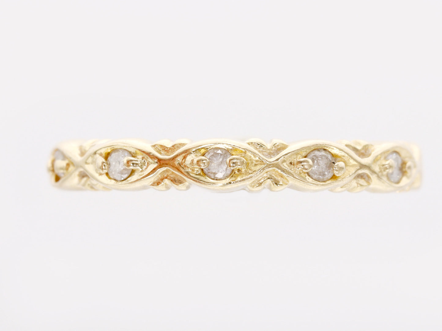 agete D0.07ct K10 1.5g Ring 