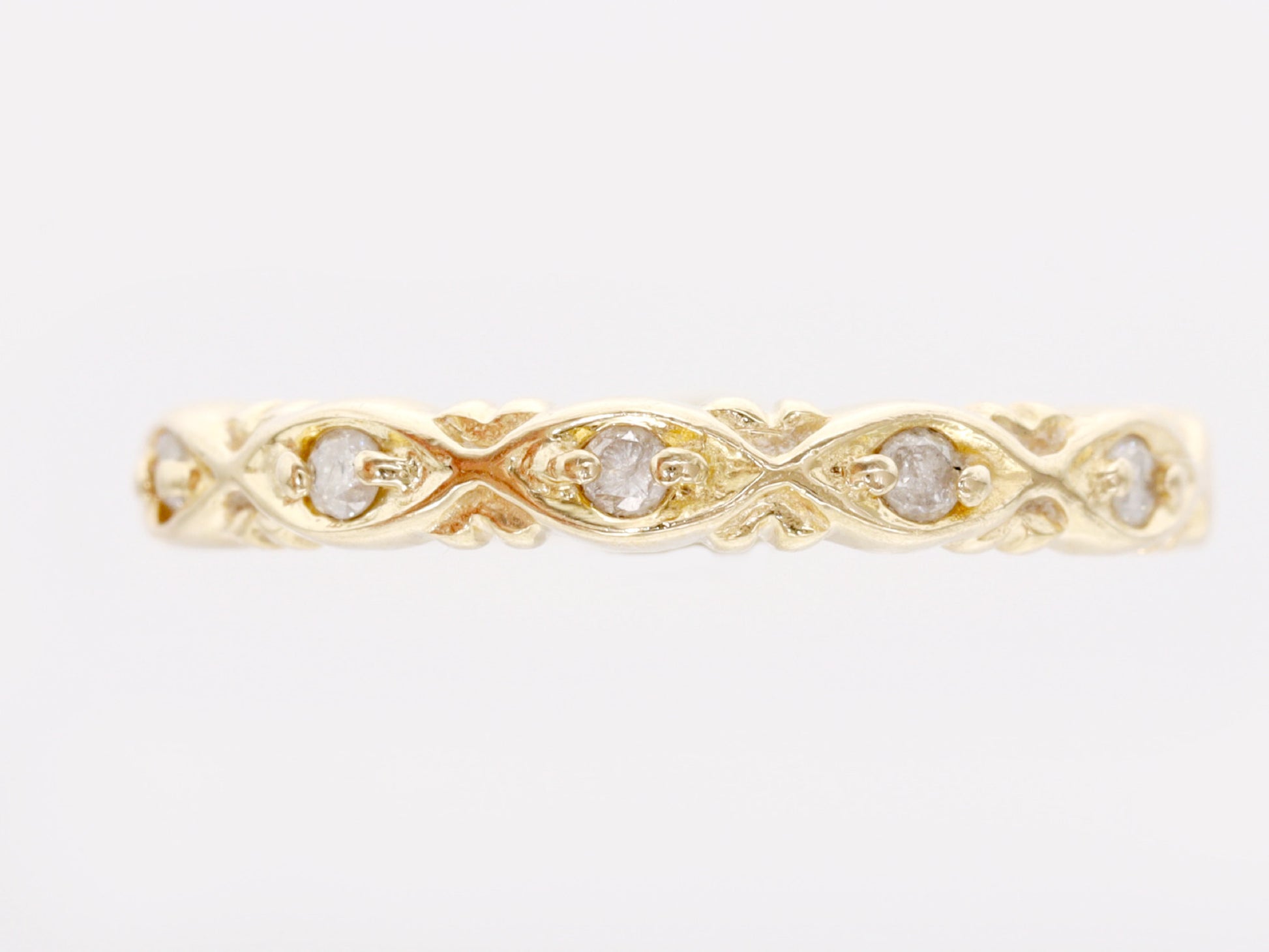 agete D0.07ct K10 1.5g Ring 