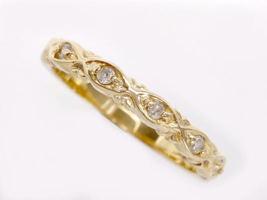 agete D0.07ct K10 1.5g Ring 