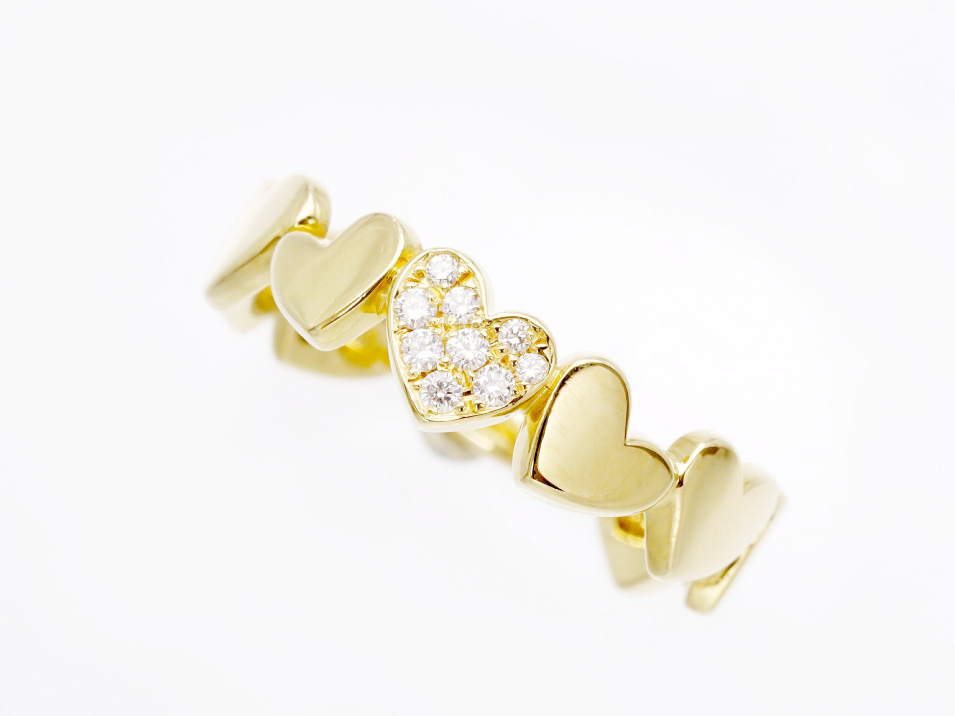 AHKAH D0.05ct K18 2.9g Ring 
