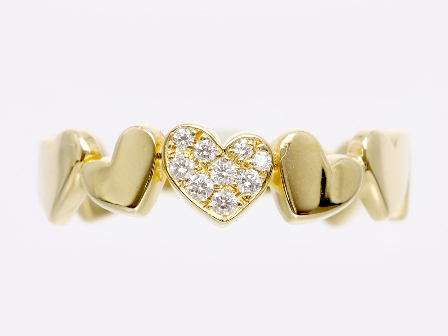 AHKAH D0.05ct K18 2.9g Ring 