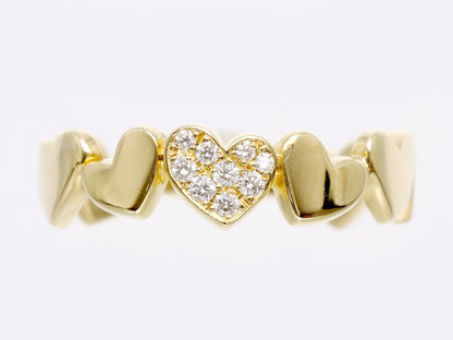 AHKAH D0.05ct K18 2.9g Ring 