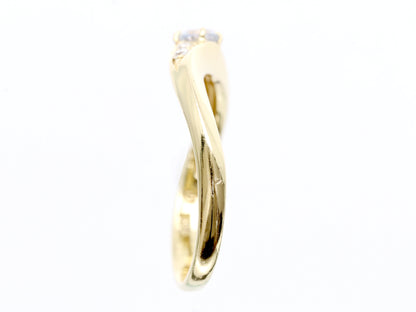 Vendome Aoyama White Sapphire Diamond K18 2.0g Ring