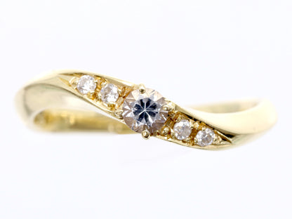 Vendome Aoyama White Sapphire Diamond K18 2.0g Ring